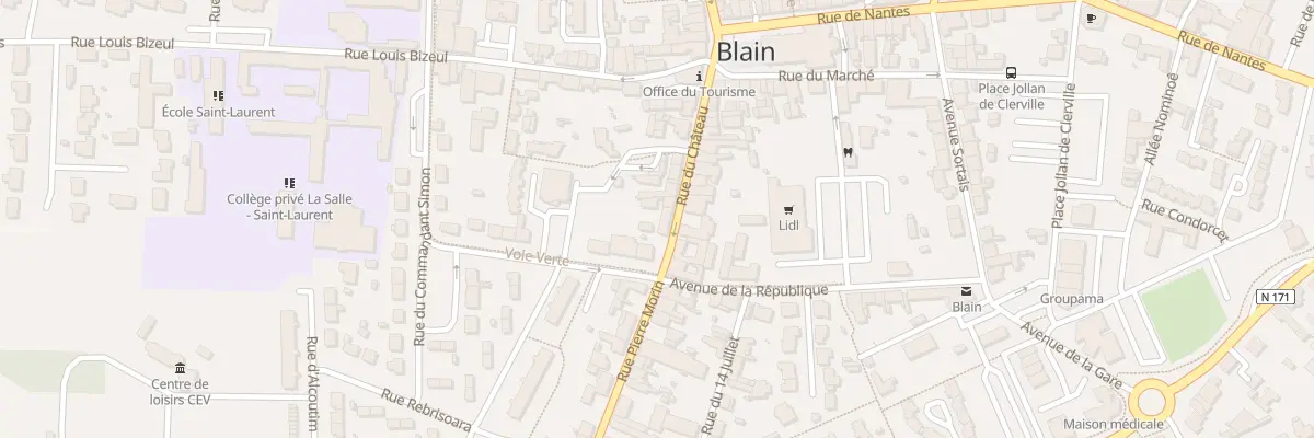 Plan du 17 Rue du Château à Blain
