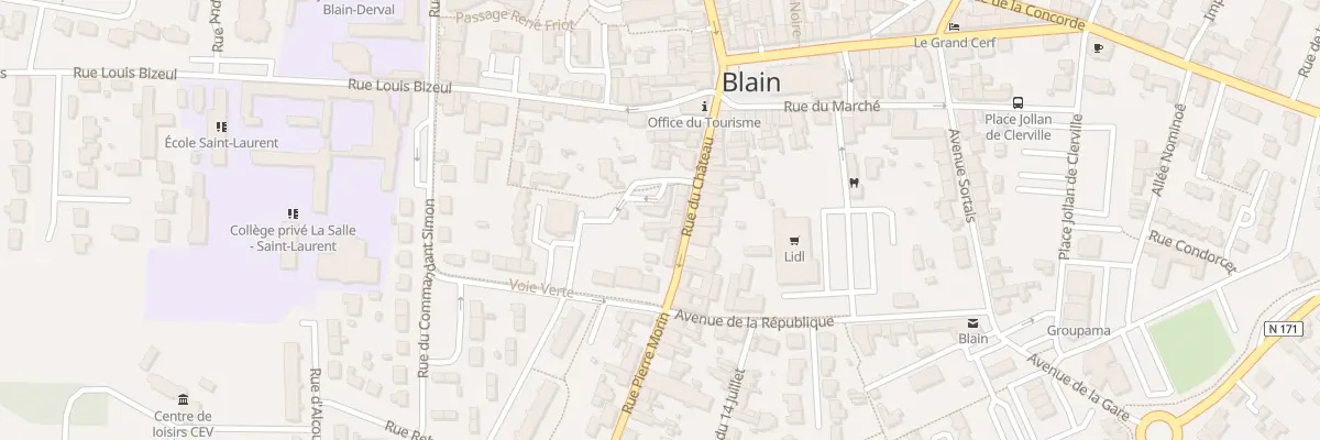 Plan du 13 Rue du Château à Blain