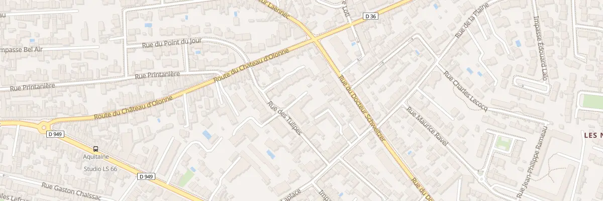 Plan du 8 Rue Amede Odin aux Sables-d’Olonne