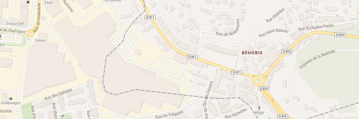 Plan du 201 Rue du Capitaine Pellot à Urrugne
