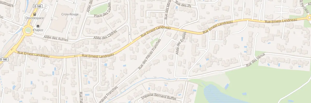 Plan du 70A Rue des Pièces Franches aux Sables-d’Olonne