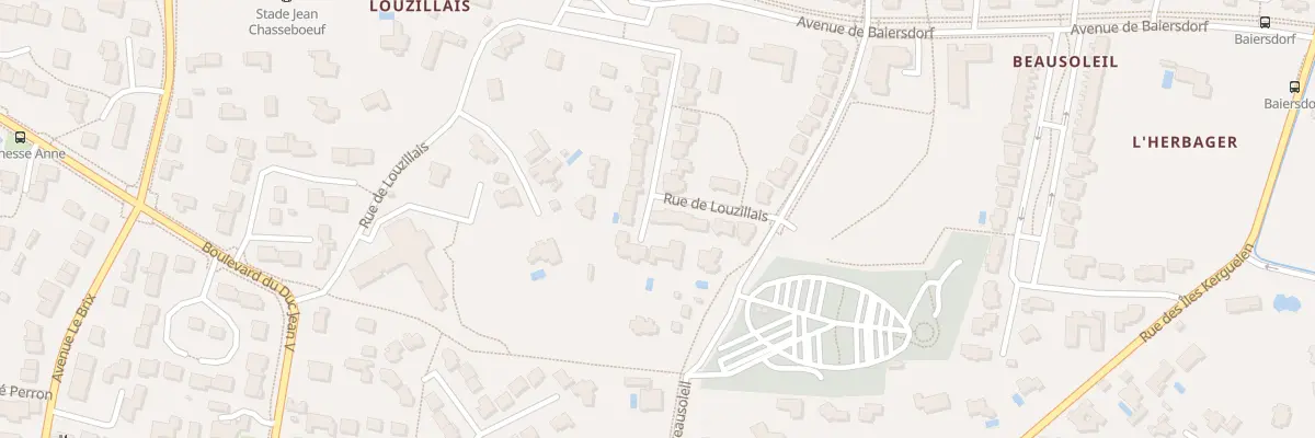 Plan du 42 Rue de Louzillais à Pacé