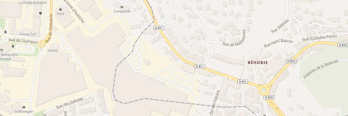 Plan du 249 Rue du Capitaine Pellot à Urrugne