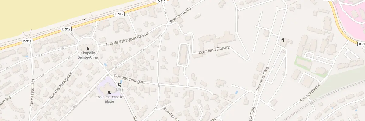 Plan du 21 Rue des seringats à Hendaye
