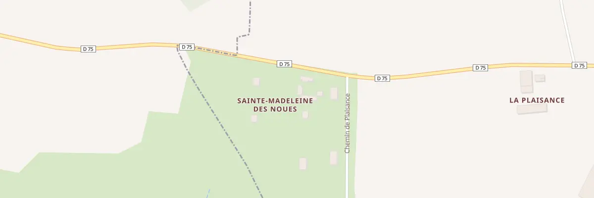 Plan du 1 Ste Madeleine des Noues à Froidfond