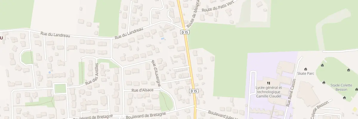 Plan du 82 Rue de la Forêt à Blain