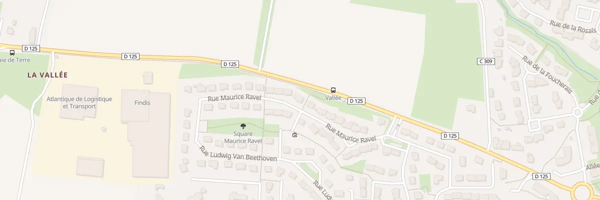 Plan du 5411 Rue Maurice Ravel à Vezin-le-Coquet