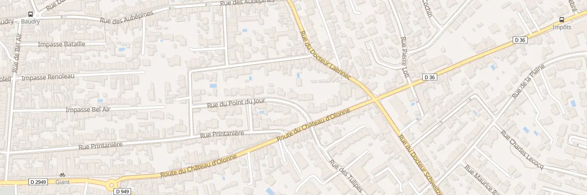 Plan du 4B Rue du Point du Jour aux Sables-d’Olonne