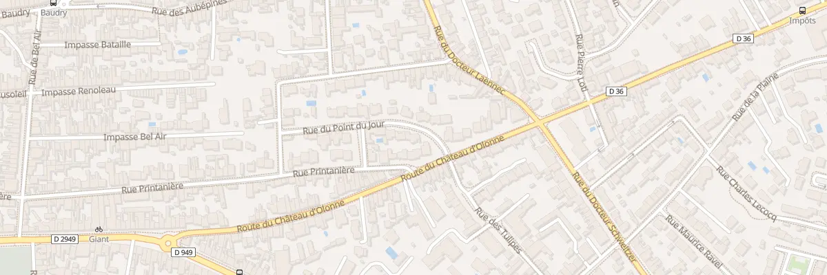 Plan du 3 Rue du Point du Jour aux Sables-d’Olonne