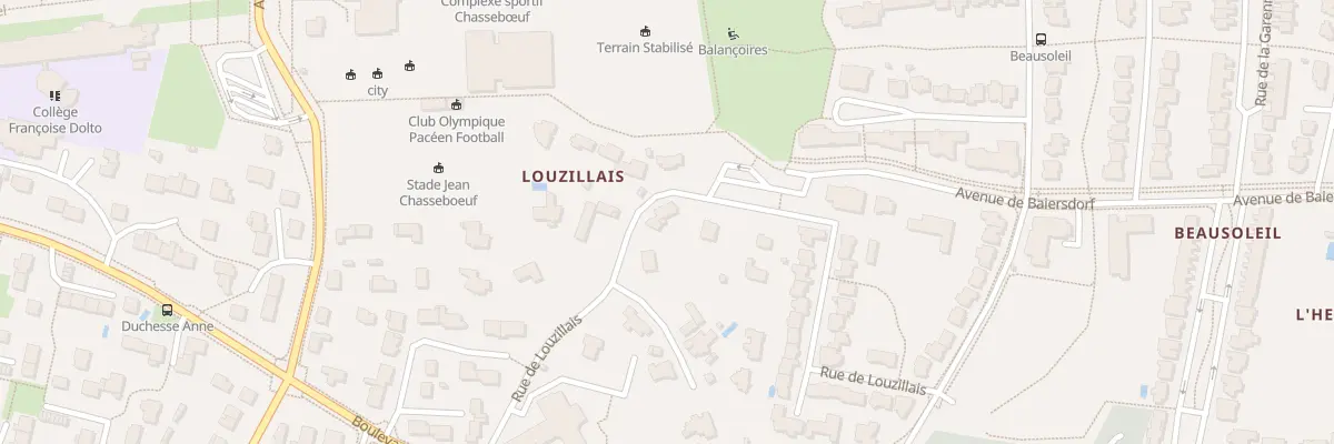 Plan du 10 Rue de Louzillais à Pacé