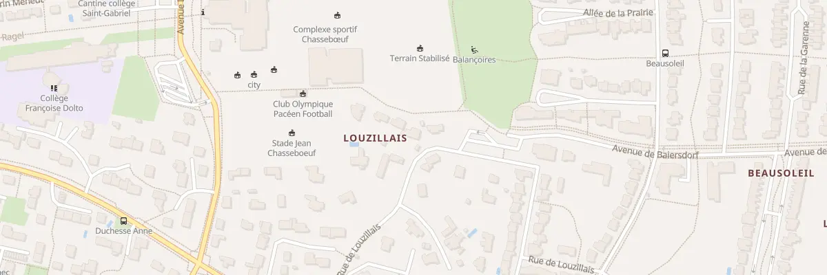 Plan du 9 Rue de Louzillais à Pacé