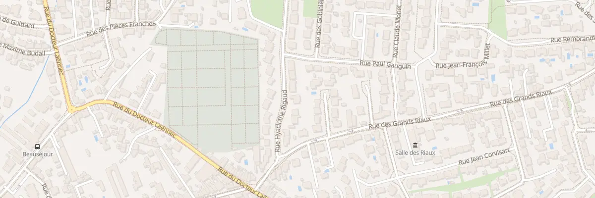 Plan du 10 Rue Hyacinthe Rigaud aux Sables-d’Olonne