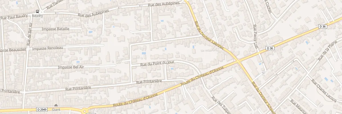Plan du 10 Rue du Point du Jour aux Sables-d’Olonne