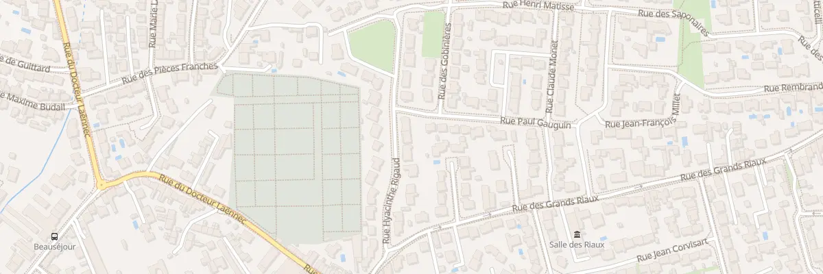 Plan du 14 Rue Hyacinthe Rigaud aux Sables-d’Olonne