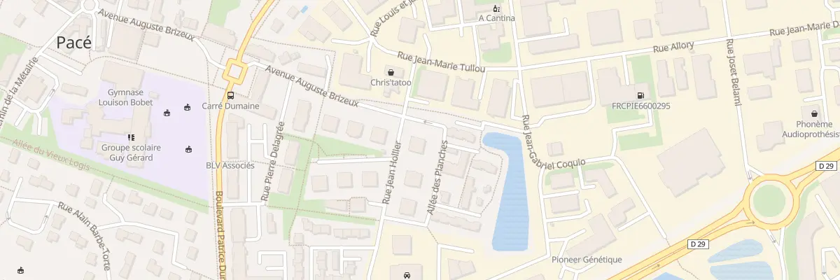 Plan du 33 Av Auguste Brizeux à Pacé