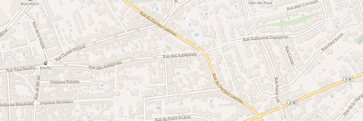 Plan du 13 Rue des Aubepines - Les Sables aux Sables-d’Olonne
