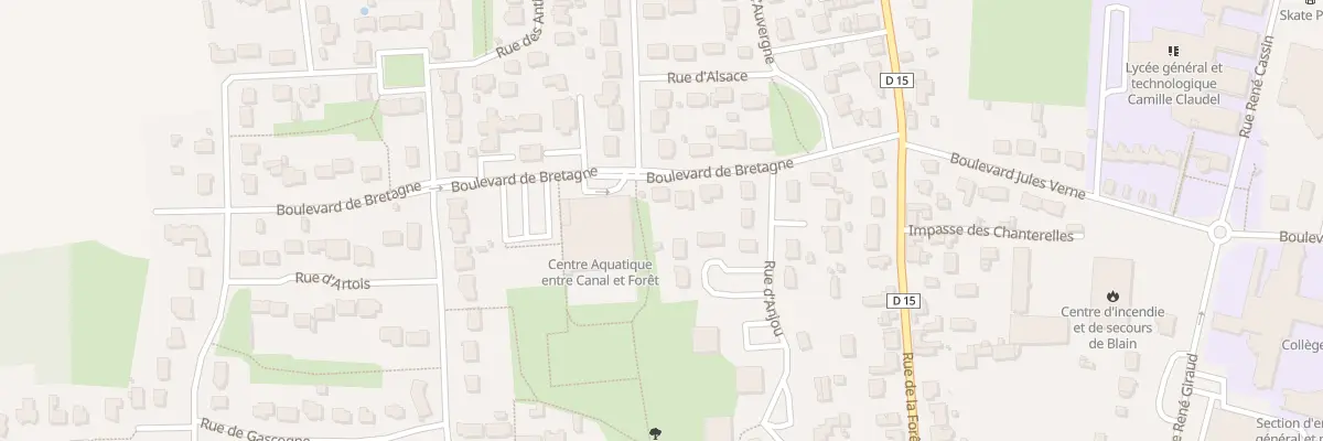 Plan du 8 Bd de Bretagne à Blain