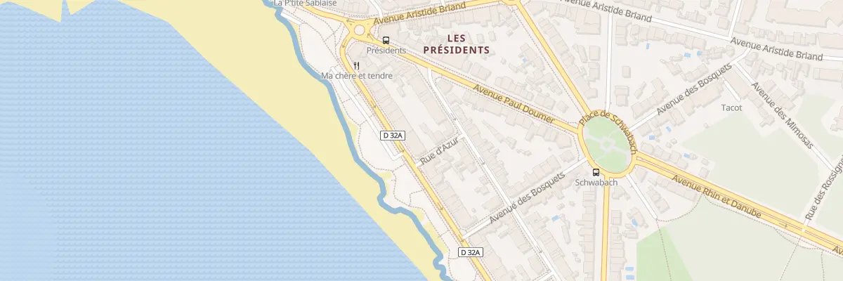 Plan du 33 Prom Pdt J F Kennedy aux Sables-d’Olonne