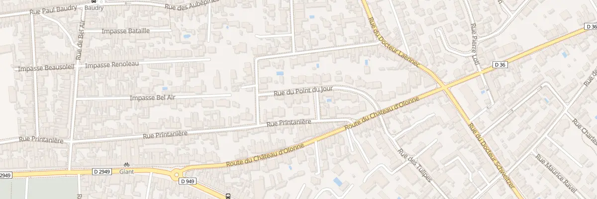 Plan du 15 Rue du Point du Jour aux Sables-d’Olonne