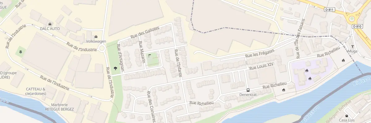 Plan du 1 Rue du siège à Hendaye