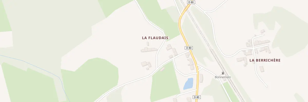 Plan du 5252 La Flaudaie à Bonnemain