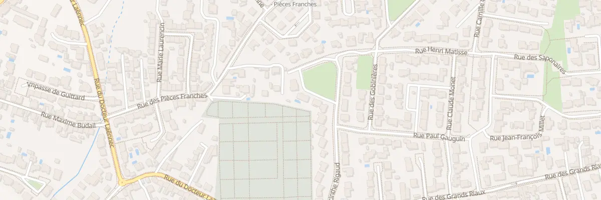 Plan du 23 Rue Hyacinthe Rigaud aux Sables-d’Olonne