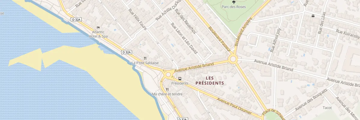 Plan du 2 Rue Félix Faure aux Sables-d’Olonne