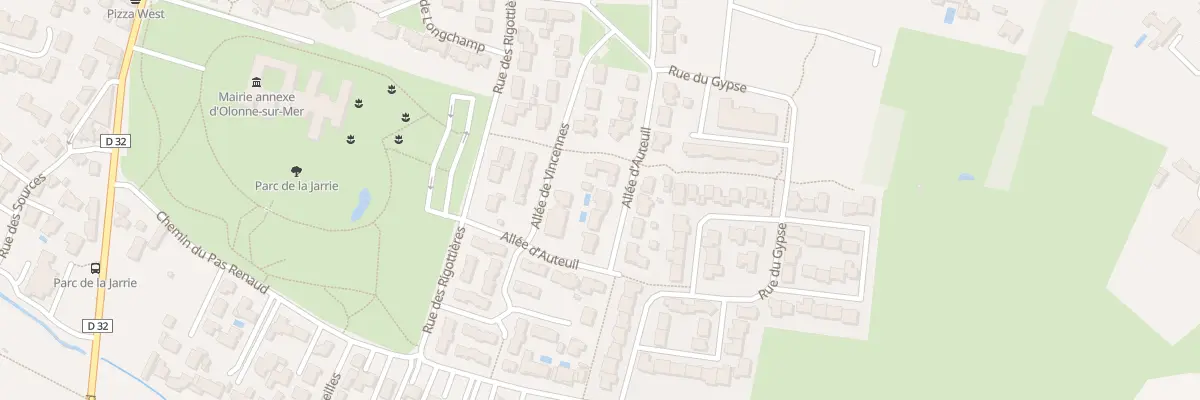 Plan du 7 All d’Auteuil aux Sables-d’Olonne