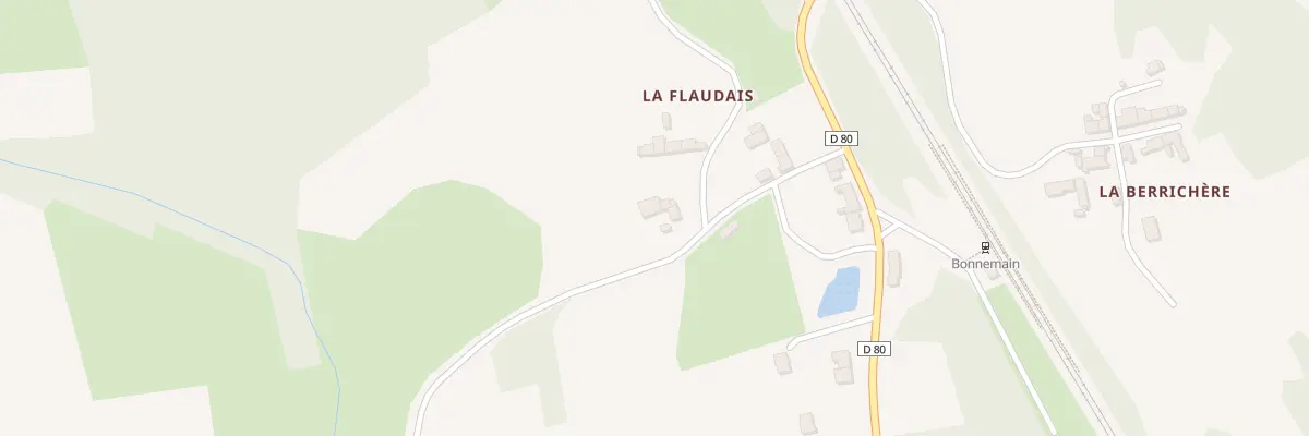 Plan du 5255 La Flaudaie à Bonnemain