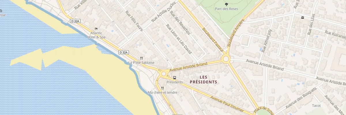 Plan du 4 Rue Félix Faure aux Sables-d’Olonne