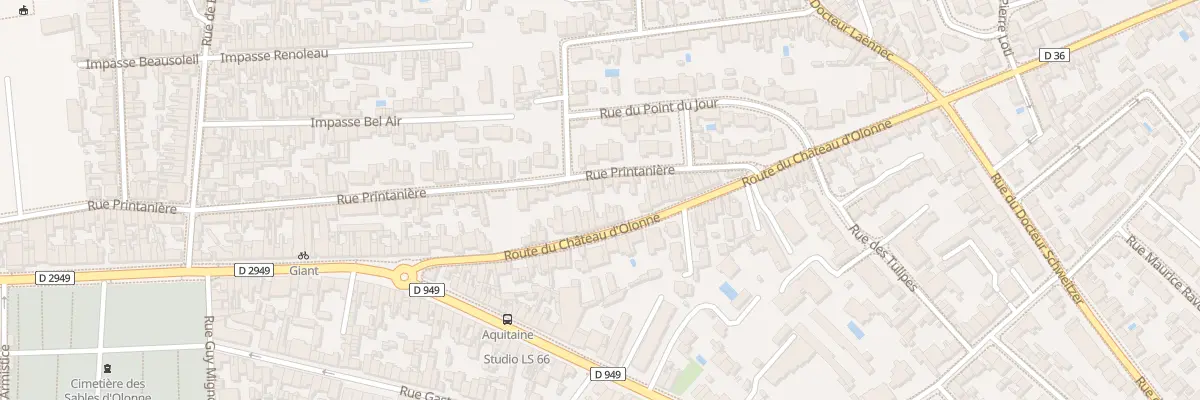 Plan du 25 Rue Printanière aux Sables-d’Olonne