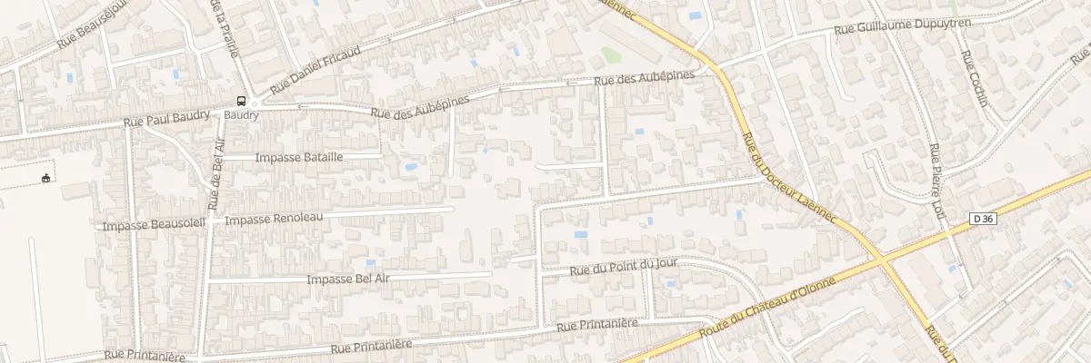 Plan du 34 Rue des Frères Rochier aux Sables-d’Olonne