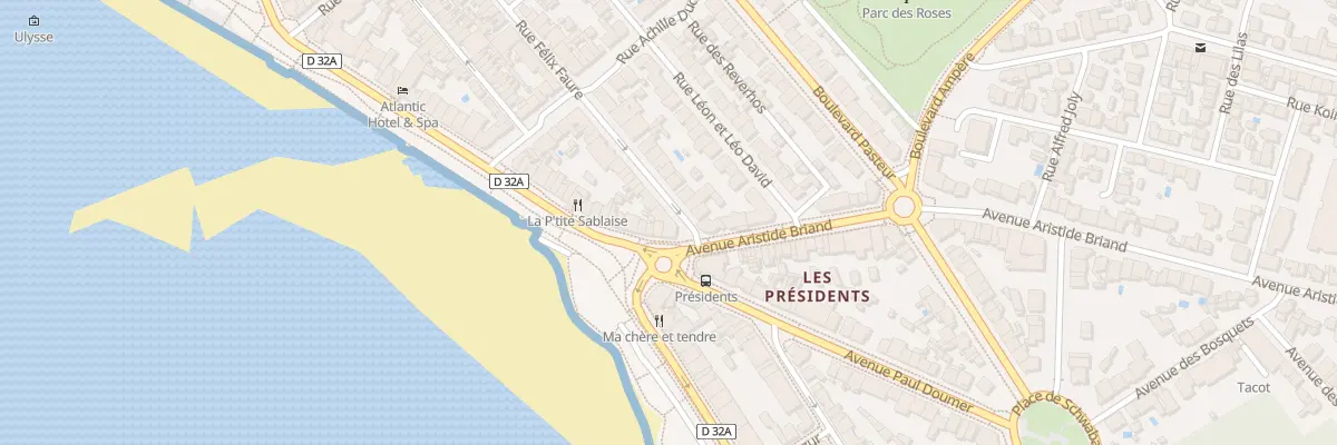 Plan du 1 Rue Félix Faure aux Sables-d’Olonne