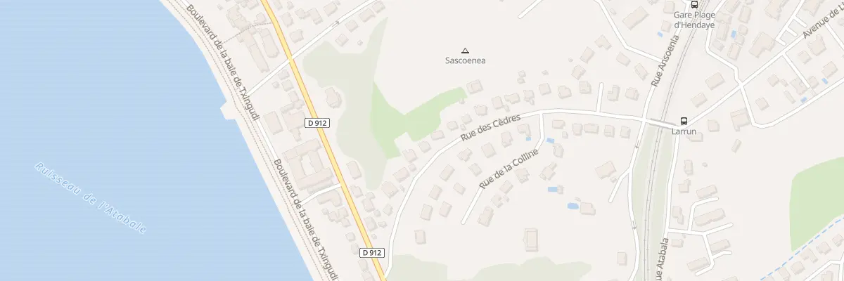 Plan du 9005 Rue des cèdres à Hendaye