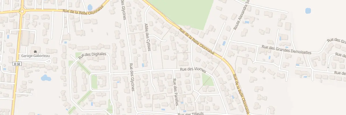 Plan du 24 Rue des Viornes aux Sables-d’Olonne