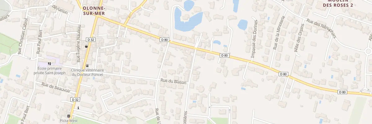 Plan du 6 Rue des Rigottières aux Sables-d’Olonne
