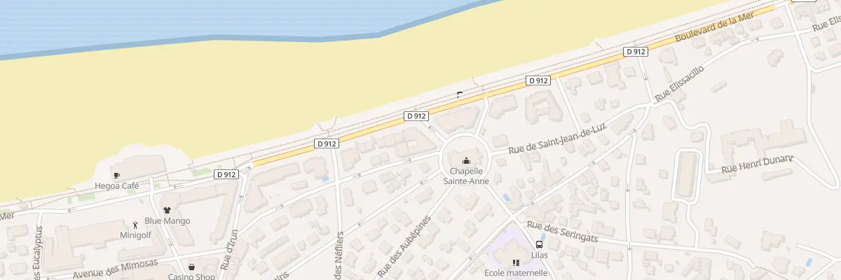 Plan du 43 Bd de la Mer à Hendaye