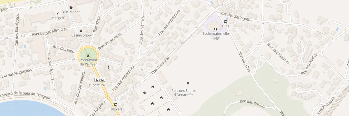 Plan du 10 Rue elissacillo à Hendaye