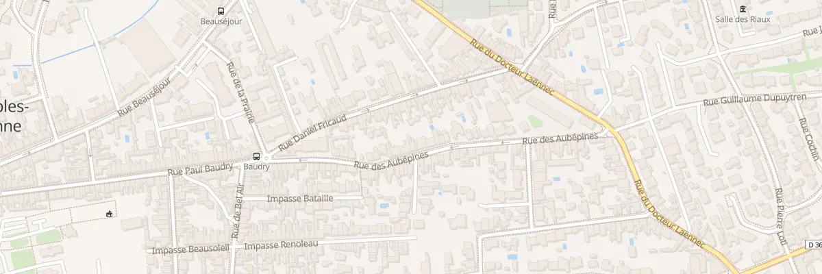 Plan du 52 Rue des Aubepines - Les Sables aux Sables-d’Olonne