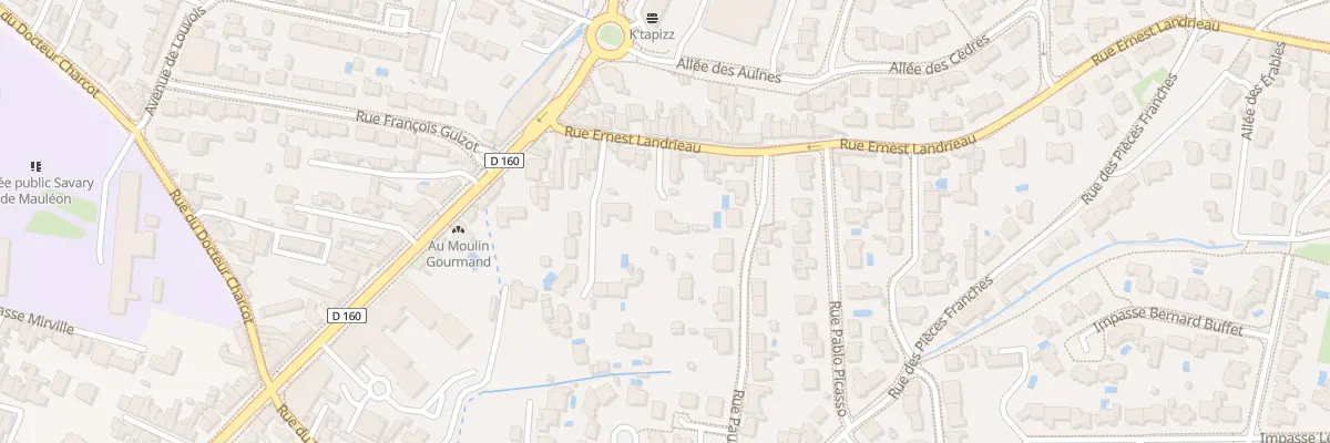 Plan du 12 Rue Ernest Landrieau aux Sables-d’Olonne