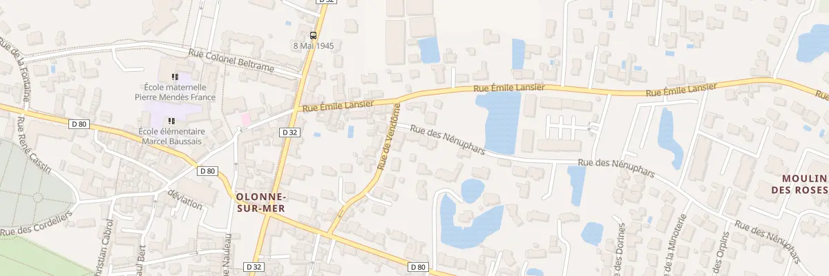 Plan du 2 Rue des Nénuphars aux Sables-d’Olonne