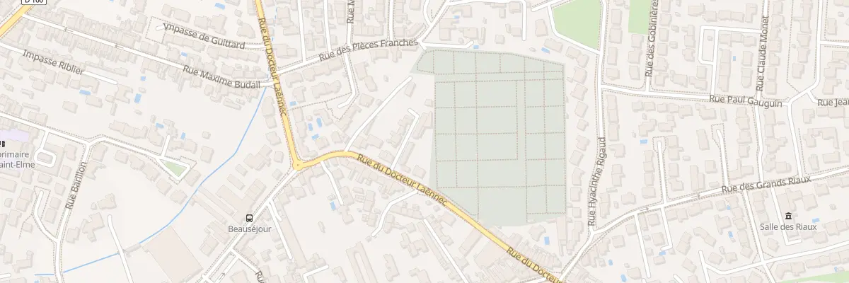 Plan du 96 Rue du Dr Laennec - Chateau aux Sables-d’Olonne