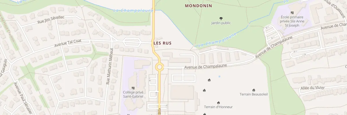Plan du 5 Av de Champalaune à Pacé