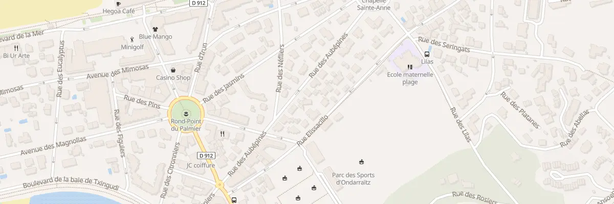 Plan du 11 Rue elissacillo à Hendaye