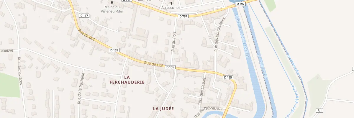 Plan du 1 Rue du Port au Vivier-sur-Mer