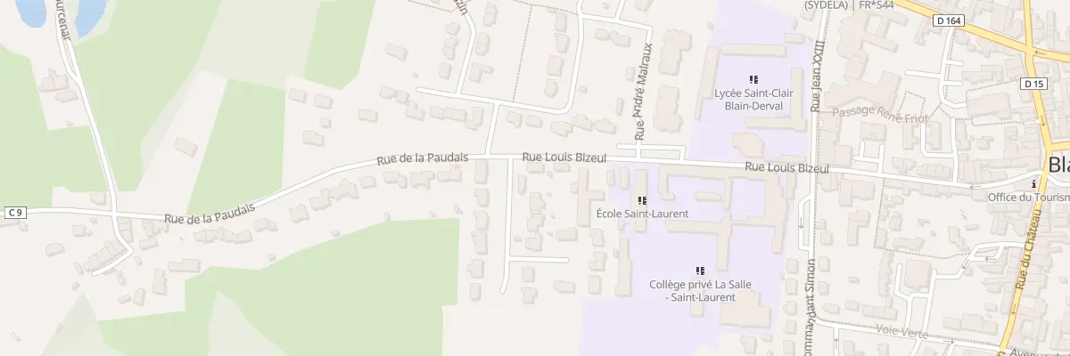 Plan du 34 Rue Louis Bizeul à Blain