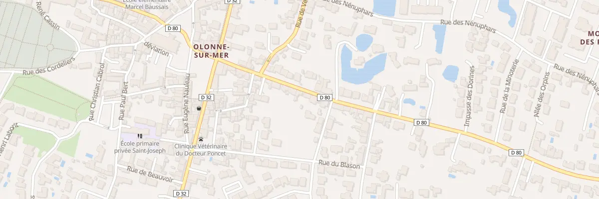 Plan du 20 Rue du Maréchal Joffre aux Sables-d’Olonne