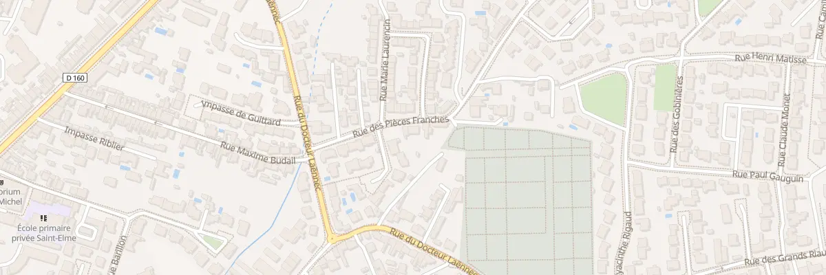 Plan du 18 Rue des Pièces Franches aux Sables-d’Olonne