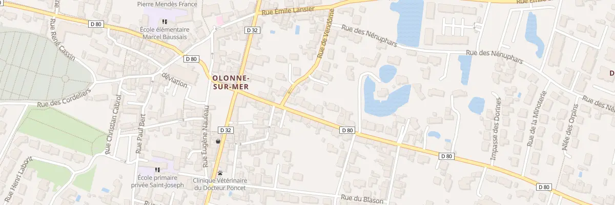 Plan du 5B Rue du Maréchal Joffre aux Sables-d’Olonne