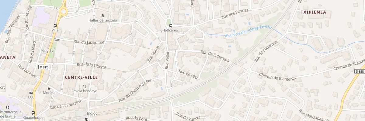 Plan du 1 Rue du lavoir à Hendaye